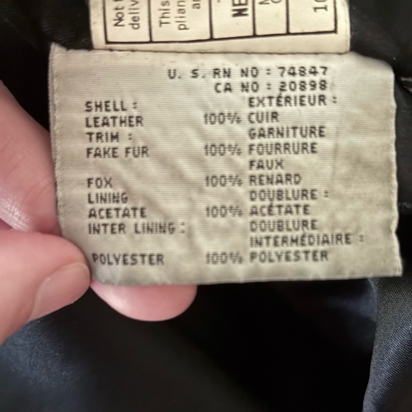 Andrew Marc Leather Jacket with Fur Trim and Hood - Womens Size S - Picture 11 of 16